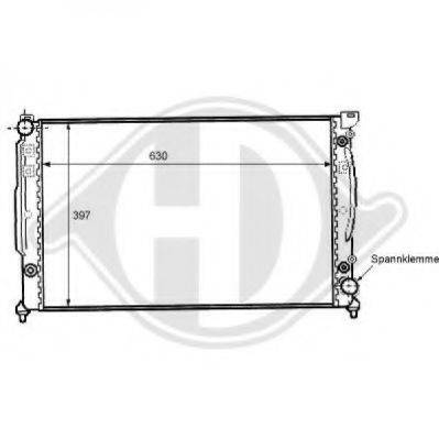 DIEDERICHS 8101104 Радиатор, охлаждение двигателя