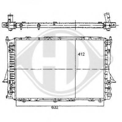 DIEDERICHS 8101140 Радиатор, охлаждение двигателя