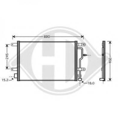 DIEDERICHS 8101701 Конденсатор, кондиционер