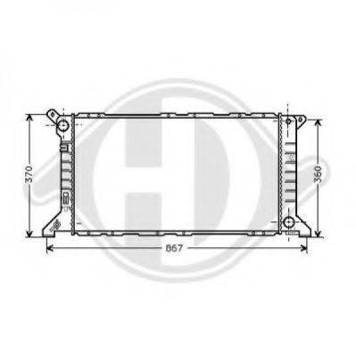 DIEDERICHS 8110201 Радиатор, охлаждение двигателя
