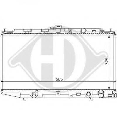 DIEDERICHS 8111100 Радиатор, охлаждение двигателя