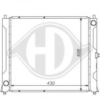 DIEDERICHS 8111136 Радиатор, охлаждение двигателя