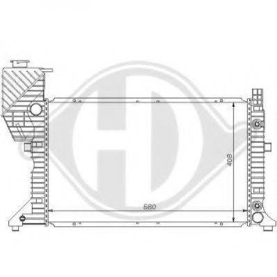 DIEDERICHS 8121131 Радиатор, охлаждение двигателя