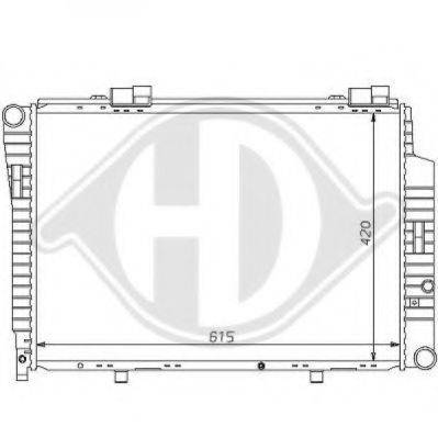 DIEDERICHS 8121150 Радиатор, охлаждение двигателя