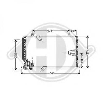 DIEDERICHS 8122201 Конденсатор, кондиционер