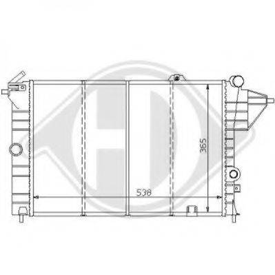 DIEDERICHS 8125154 Радиатор, охлаждение двигателя