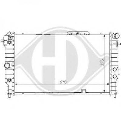 DIEDERICHS 8125168 Радиатор, охлаждение двигателя