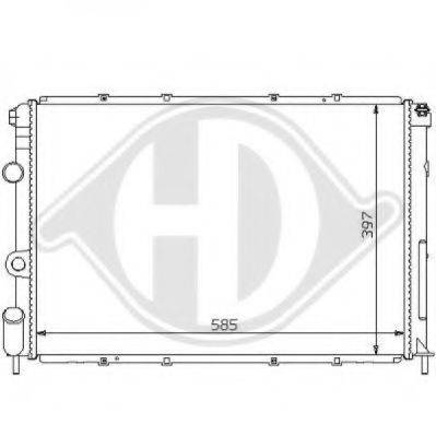DIEDERICHS 8129105 Радиатор, охлаждение двигателя