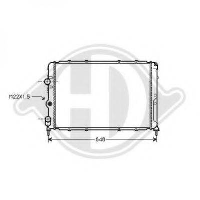 DIEDERICHS 8129214 Радиатор, охлаждение двигателя