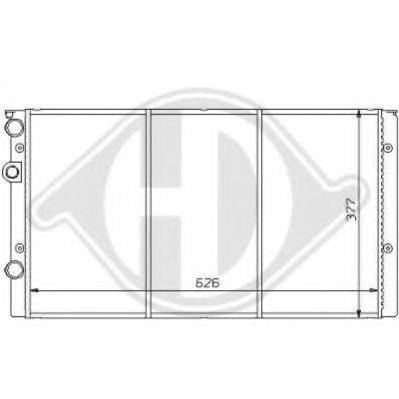 DIEDERICHS 8138128 Радиатор, охлаждение двигателя