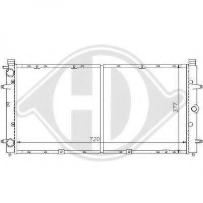 DIEDERICHS 8138138 Радиатор, охлаждение двигателя