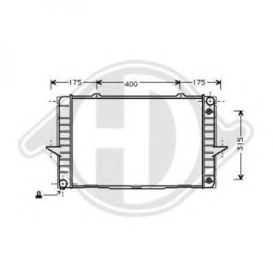 DIEDERICHS 8139125 Радиатор, охлаждение двигателя