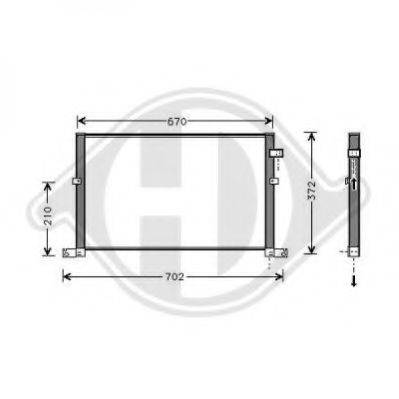 DIEDERICHS 8142701 Конденсатор, кондиционер