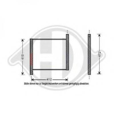 DIEDERICHS 8160511 Радиатор, охлаждение двигателя