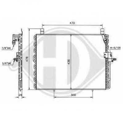 DIEDERICHS 8161200 Конденсатор, кондиционер