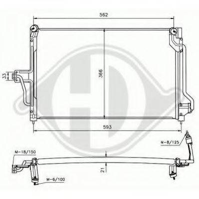 DIEDERICHS 8180400 Конденсатор, кондиционер