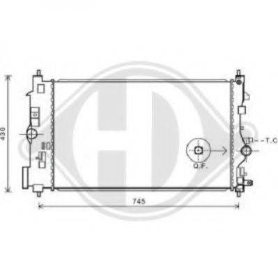 DIEDERICHS 8182603 Радиатор, охлаждение двигателя