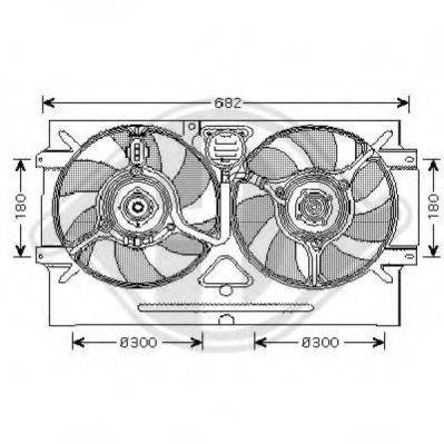 DIEDERICHS 8220303 Вентилятор, охлаждение двигателя