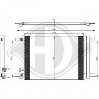 DIEDERICHS 8221600 Конденсатор, кондиционер