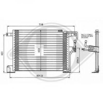 DIEDERICHS 8261017 Конденсатор, кондиционер
