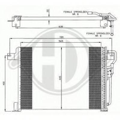 DIEDERICHS 8261100 Конденсатор, кондиционер