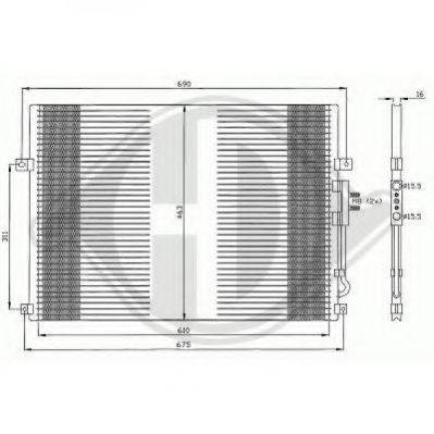 DIEDERICHS 8261200 Конденсатор, кондиционер