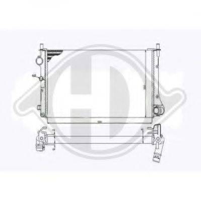 DIEDERICHS 8343402 Радиатор, охлаждение двигателя