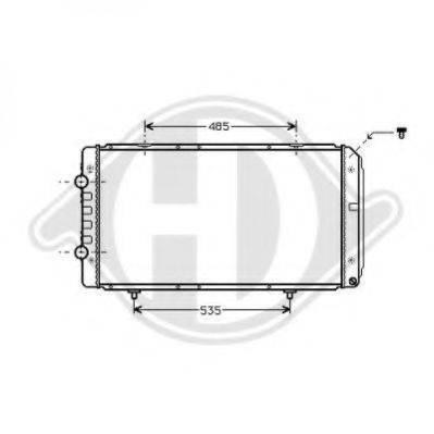 DIEDERICHS 8348305 Радиатор, охлаждение двигателя