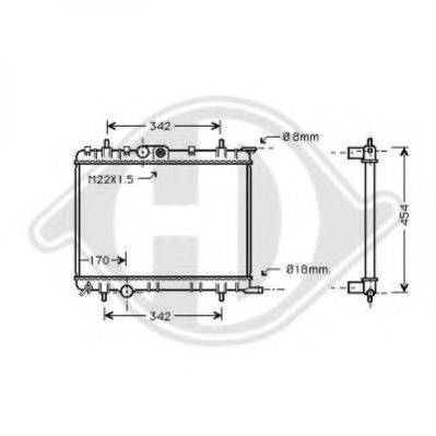 DIEDERICHS 8407101 Радиатор, охлаждение двигателя