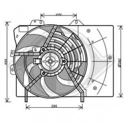 DIEDERICHS 8422606 Вентилятор, охлаждение двигателя