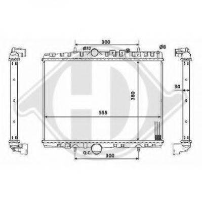 DIEDERICHS 8424206 Радиатор, охлаждение двигателя