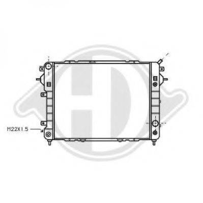 DIEDERICHS 8503842 Радиатор, охлаждение двигателя