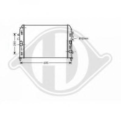 DIEDERICHS 8565203 Радиатор, охлаждение двигателя