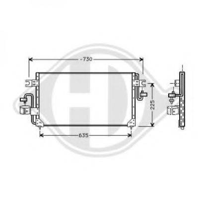 DIEDERICHS 8601301 Конденсатор, кондиционер