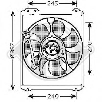 DIEDERICHS 8622105 Вентилятор, охлаждение двигателя