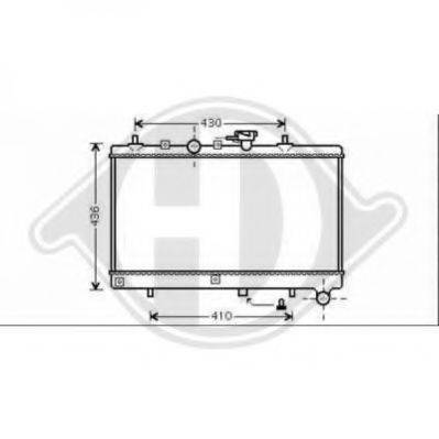 DIEDERICHS 8654105 Радиатор, охлаждение двигателя