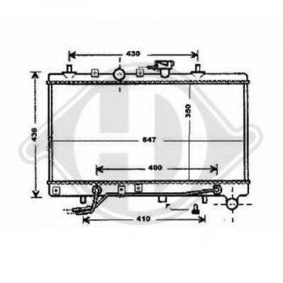 DIEDERICHS 8654106 Радиатор, охлаждение двигателя