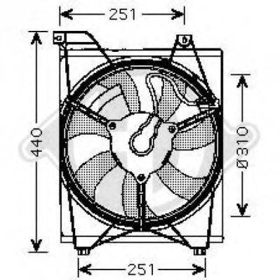 DIEDERICHS 8654109 Вентилятор, конденсатор кондиционера