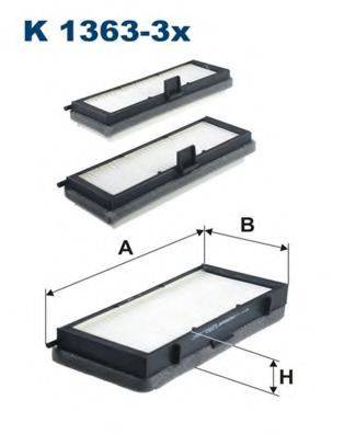 FILTRON K13633X Фильтр, воздух во внутренном пространстве