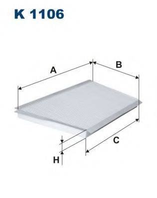 FILTRON K1106 Фильтр, воздух во внутренном пространстве