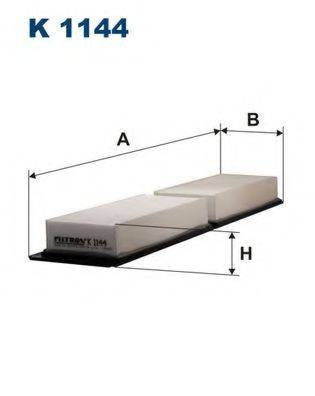 FILTRON K1144 Фильтр, воздух во внутренном пространстве