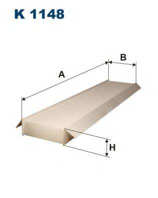 FILTRON K1148 Фильтр, воздух во внутренном пространстве