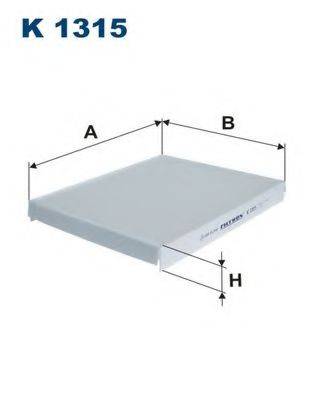 FILTRON K1315 Фильтр, воздух во внутренном пространстве