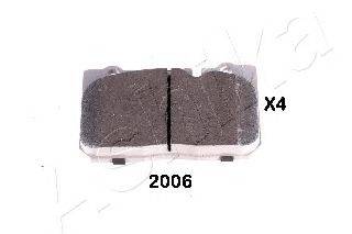 ASHIKA 50022006 Комплект тормозных колодок, дисковый тормоз