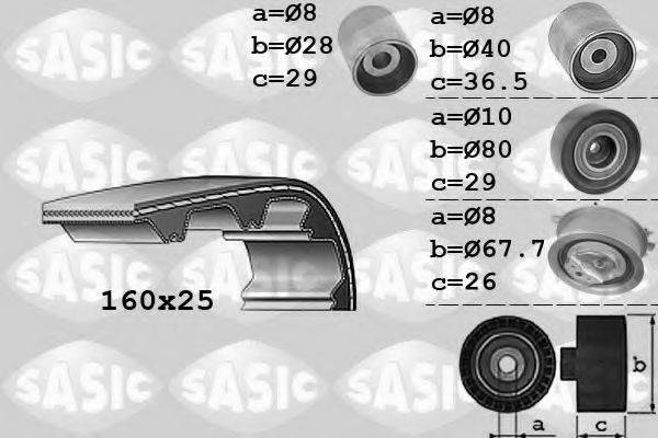 SASIC 1756059 Комплект ремня ГРМ