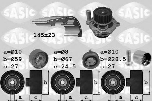 SASIC 3906068 Водяной насос + комплект зубчатого ремня