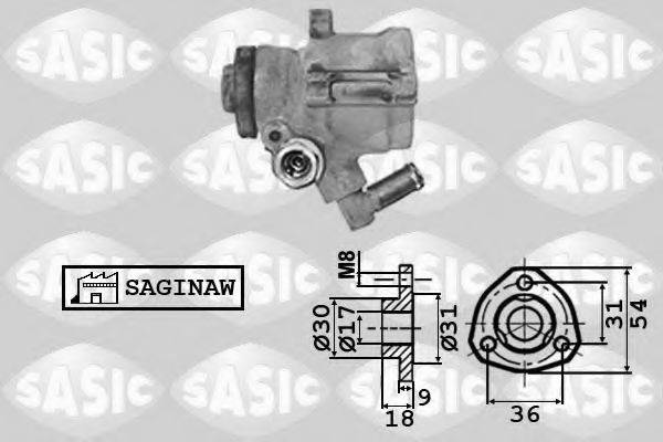 SASIC 7076008 Гидравлический насос, рулевое управление