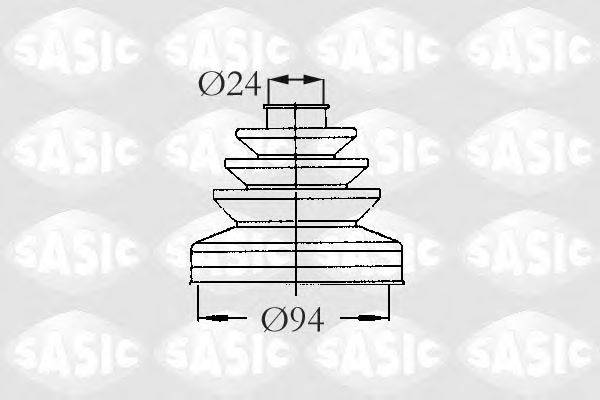 SASIC 2873493 Комплект пылника, приводной вал