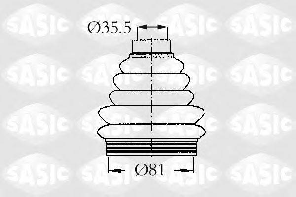 SASIC 2933203 Комплект пылника, приводной вал