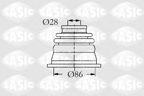 SASIC 4003464 Комплект пылника, приводной вал